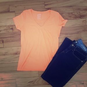 Orange Hurley V-neck